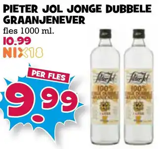 Boon`s Markt Pieter jol jonge dubbele graanjenever 1000ml aanbieding