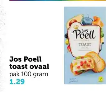 Coop Jos Poell toast ovaal 100 gram aanbieding