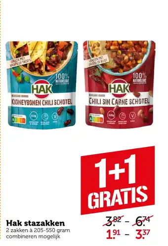 Coop Hak stazakken aanbieding