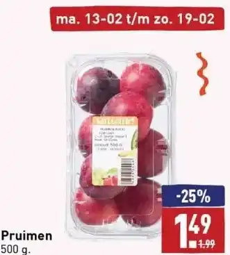 ALDI Pruimen 500 g. aanbieding