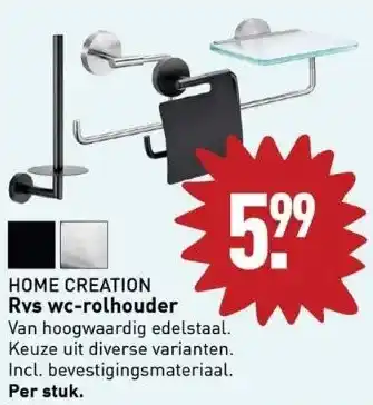 ALDI Home creation rvs wc-rolhouder aanbieding