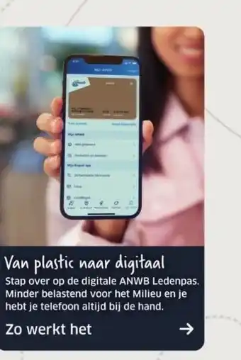 ANWB Van plastic naar digitaal aanbieding