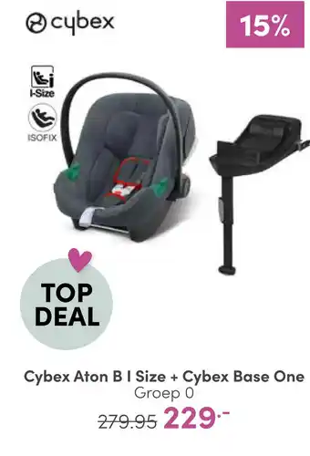 Baby & Tiener Cybex aton bi size + cybex base one groep 0 aanbieding