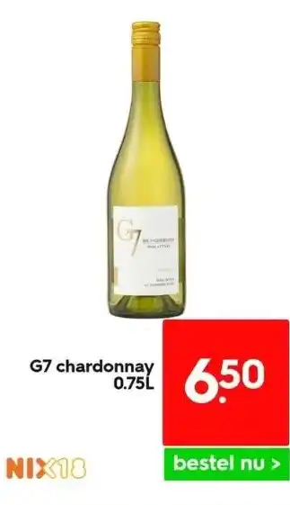 HEMA G7 chardonnay 0.75l aanbieding