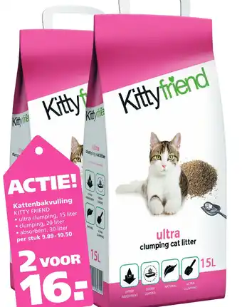 Ranzijn Kattenbakvulling kitty friend aanbieding