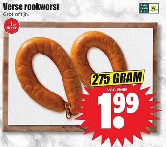 Dirk Verse rookworst aanbieding