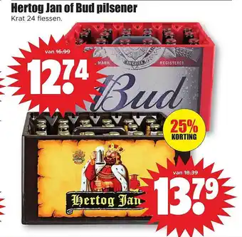 Dirk Hertog jan of bud pilsener aanbieding