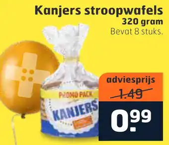 Trekpleister Kaniers stroopwafels 320 gram aanbieding