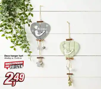 Kik Deco hanger hart aanbieding