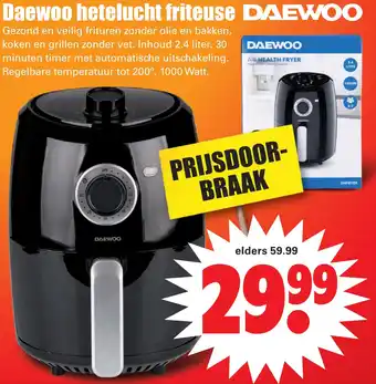 Dirk Daewoo hetelucht friteuse aanbieding