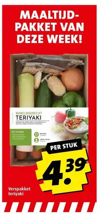 Boni Verspakket teriyaki aanbieding