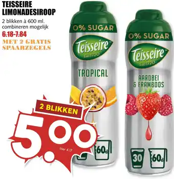 MCD Supermarkt Teisseire limonadesiroop aanbieding