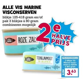 Boon`s Markt Alle vis marine visconserven aanbieding