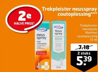 Trekpleister Trekpleister neusspray zoutoplossing*** aanbieding