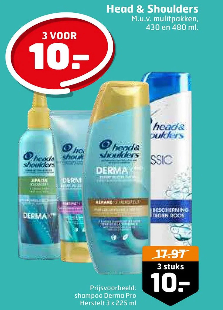 Head & shoulders aanbieding bij Trekpleister