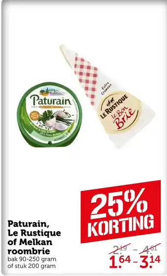 Coop Paturain, le rustique of melkan roombrie aanbieding