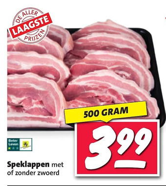Nettorama Speklappen aanbieding