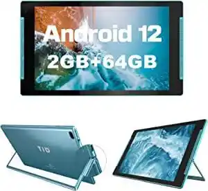 Amazon 10,1 inch tablet, android 10 tablet met standaard, quad core processor, google gms, 2 gb ram, 32 gb rom (512 gb uitbreidbaar) aanbieding