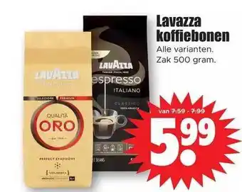 Dirk Lavazza koffiebonen aanbieding