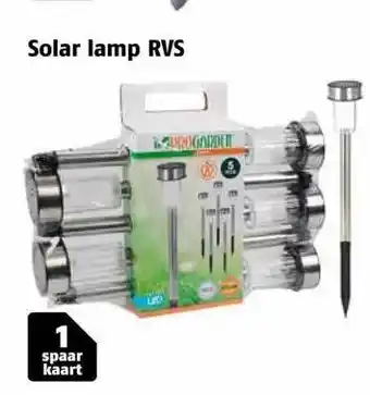 Poiesz Solar lamp rvs aanbieding