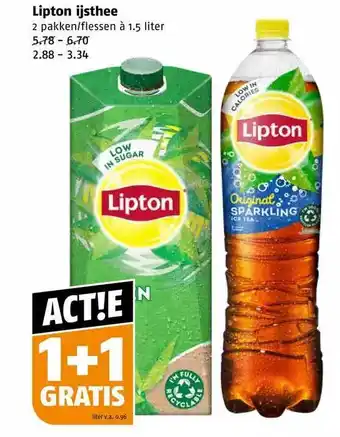 Poiesz Lipton ijsthee aanbieding