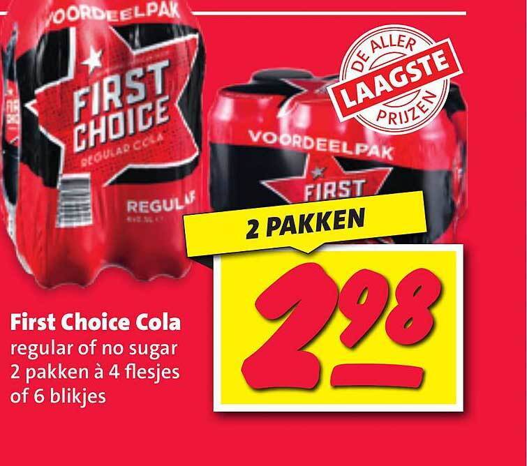 First choice cola regular aanbieding bij Nettorama