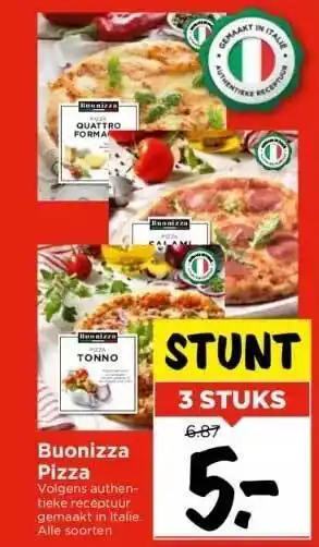 Vomar Voordeelmarkt Buonizza pizza aanbieding