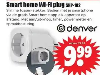 Dirk Smart home wi-fi plug shp-102 aanbieding