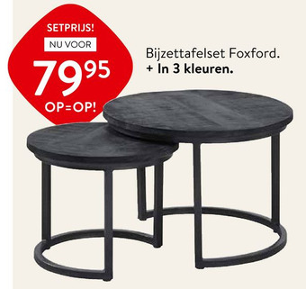 Profijt Meubel Bijzettafelset Foxford aanbieding