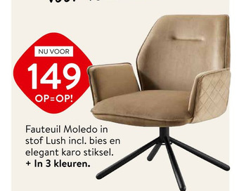 Profijt Meubel Fauteuil Moledo aanbieding