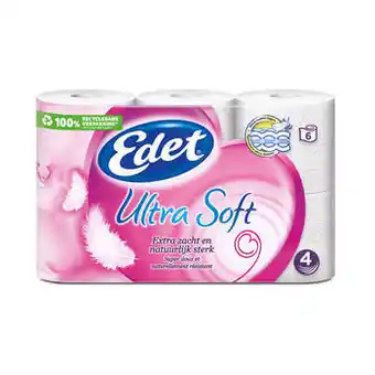 Blokker Edet toiletpapier ultra soft - 6 rollen aanbieding