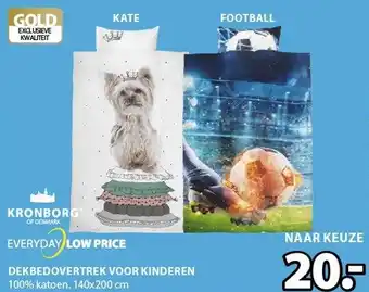 Jysk Dekbedovertrek Voor Kinderen 140x200cm aanbieding