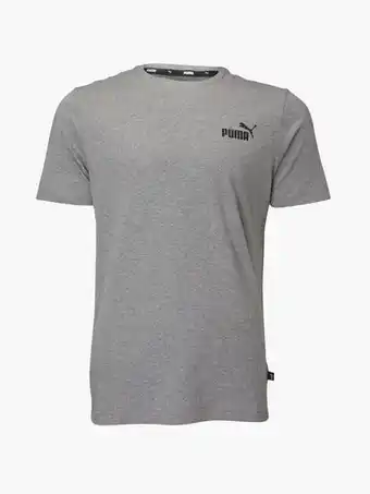 vanHaren Puma grijze ess small logo tee aanbieding