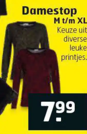 Trekpleister Damestop aanbieding