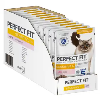 Zooplus 12x85g sensitive 1+ zalm perfect fit kattenvoer aanbieding