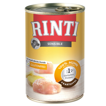 Zooplus Rinti sensible 1 x 400 g - kip & aardappelen aanbieding