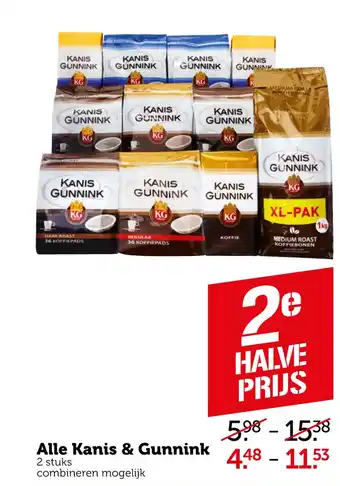 Coop Alle Kanis & Gunnink 2 atuko aanbieding