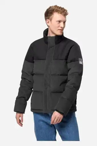 Bever Jack wolfskin nature corduroy donsjas grijs aanbieding