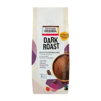 Coop Fairtrade original snelfilter koffie dark roast aanbieding