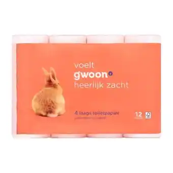 Coop G'woon toiletpapier 4 laags aanbieding