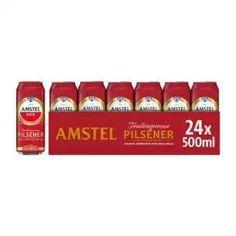 Coop Amstel pilsener bier blik 24 x 50 cl tray aanbieding