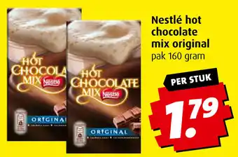 Boni Nestle hot chocolate mix original 160g per stuk aanbieding