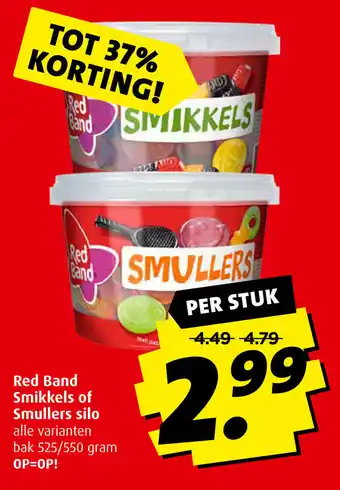 Boni Red band smikkels of smullers silo 525/550g per stuk aanbieding