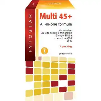 Vitamins Fytostar multi 45+ multivitamine 60 tabletten aanbieding