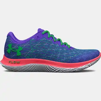 Under Armour Dameshardloopschoenen under armour flow velociti wind 2 run squnder armourd brilliant paars / blitz rood / extreme groente 42 aanbieding