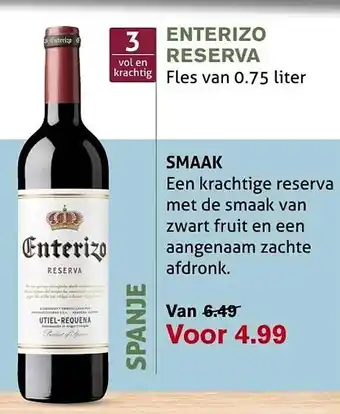 Hoogvliet Enterizo reserva aanbieding