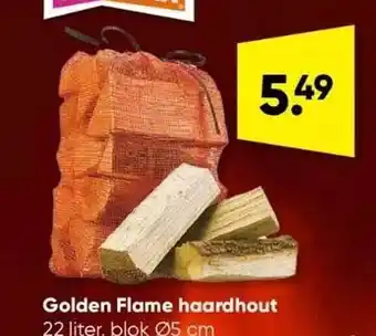 Big Bazar Golden flame haardhout aanbieding