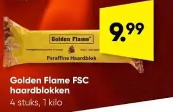 Big Bazar Golden flame fsc haardblokken aanbieding