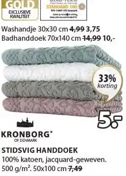 Jysk Stidsvig handdoek aanbieding