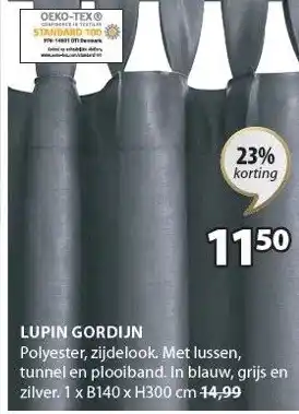 Jysk Lupin gordijn aanbieding